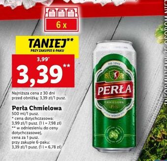 Lidl Piwo perła chmielowa oferta
