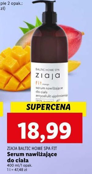 Lidl Serum do ciała nawilżające ziaja baltic home spa fit oferta