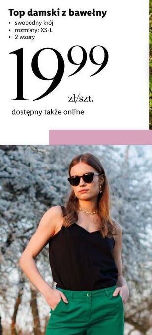 Lidl Top damski rozm. xs-l esmara oferta