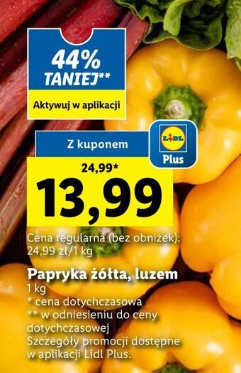Lidl Papryka żółta oferta