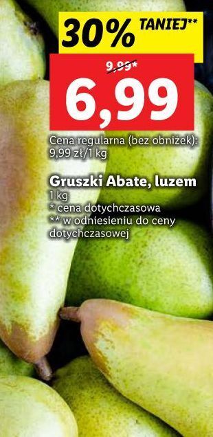 Lidl Gruszki abate oferta