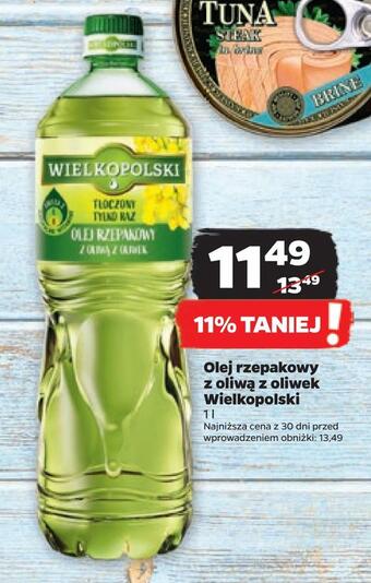 Netto Olej rzepakowy z oliwą z oliwek wielkopolski oferta