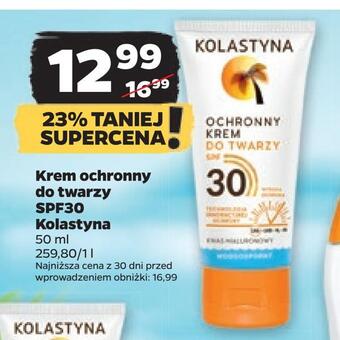 Netto Krem ochronny do twarzy spf30 kolastyna oferta