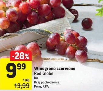 Intermarche Winogrono czerwone Red Globe 1kg oferta