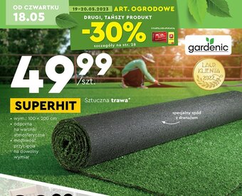 Biedronka Sztuczna trawa 100 x 200 cm oferta