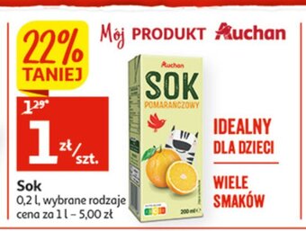 Auchan Sok pomarańczowy oferta
