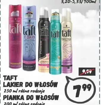 Wafelek Taft Lakier do włosów 250ml lub Pianka do włosów 200ml oferta