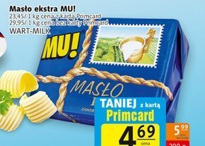 Prim Market Mu! masło ekstra 200 g oferta