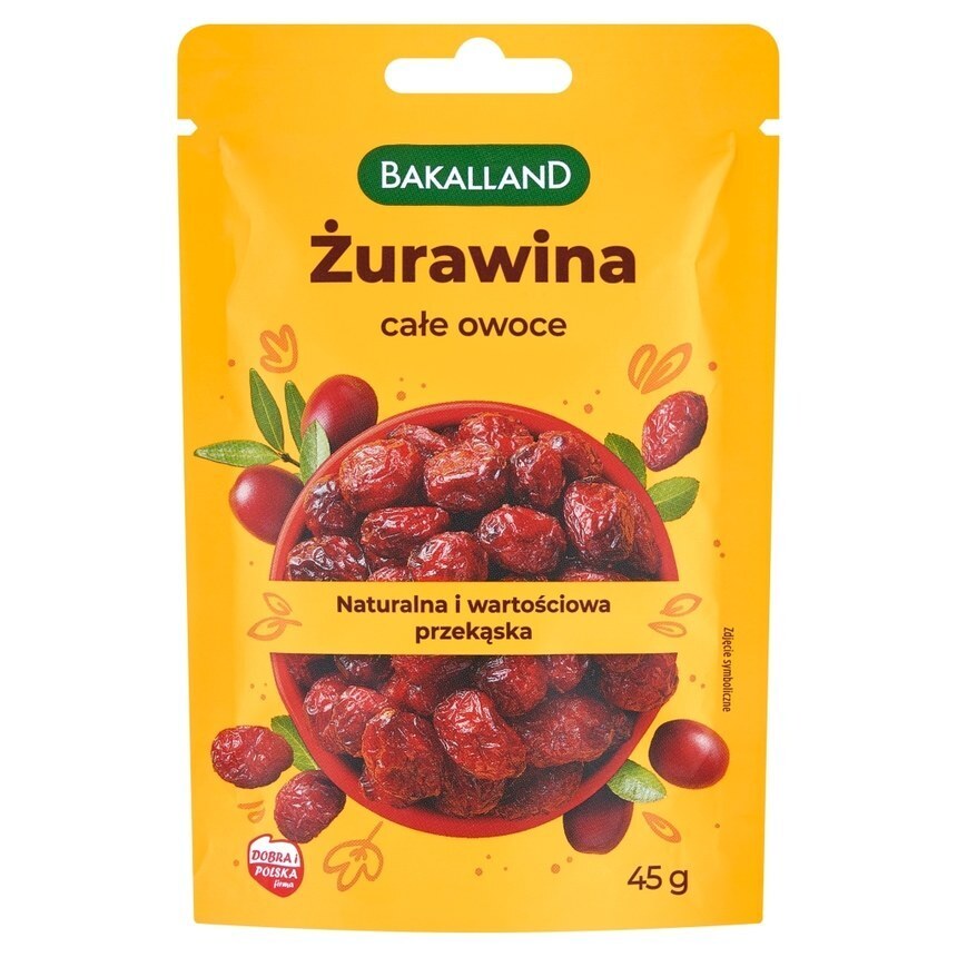 Euro Sklep Bakalland żurawina całe owoce 45 g oferta