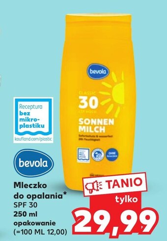 Kaufland Mleczko do opalania bevola oferta