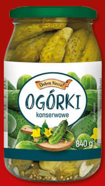 Ogórki konserwowe dobra nasza!