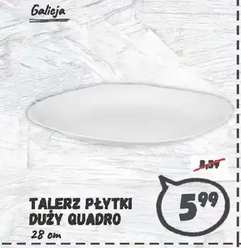 Wafelek talerz płytki duży Quadro 28cm oferta