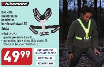 ALDI BIKEMATE Uniwersalna kamizelka bezpieczeństwa LED oferta
