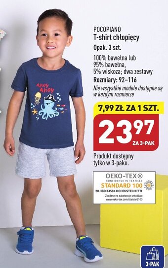 ALDI POCOPIANO T-shirt chłopięcy oferta