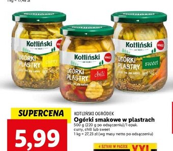 Lidl Ogórki plastry oferta