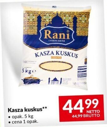 Makro Rani Kasza kuskus 5kg oferta