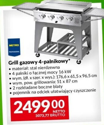 Makro Grill gazowy 4-palnikowy oferta