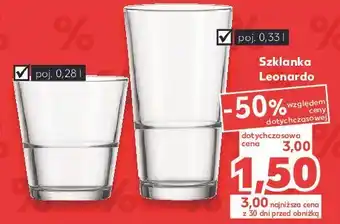 Kaufland Szklanka leonardo 330 ml oferta