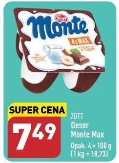 ALDI Deser mleczno-czekoladowy z orzechami zott monte oferta