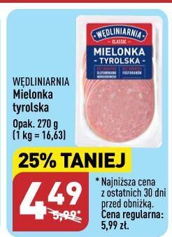 ALDI Mielonka tyrolska wędliniarnia classic oferta