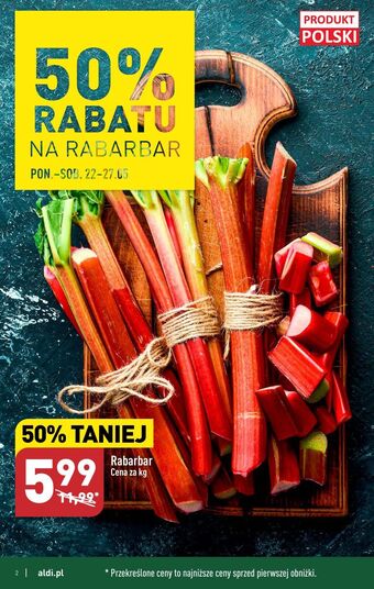 ALDI Rabarbar oferta