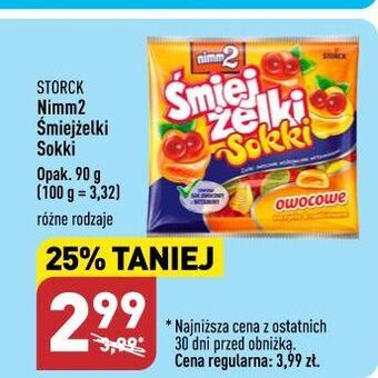 ALDI Żelki owocowe nimm2 śmiejżelki sokki oferta