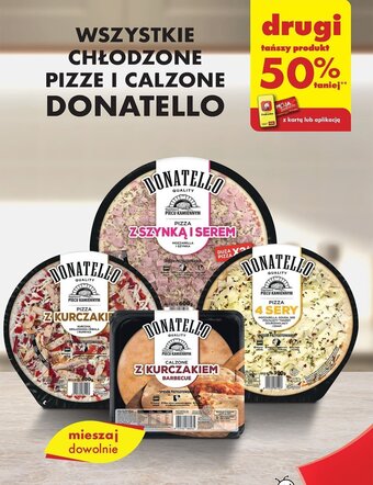 Biedronka WSZYSTKIE CHŁODZONE PIZZE I CALZONE DONATELLO oferta