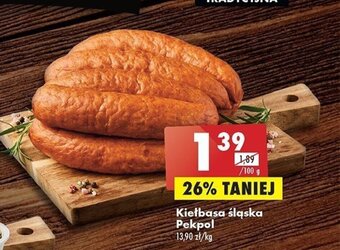 Biedronka Kiełbasa śląska Pekpol 1kg oferta