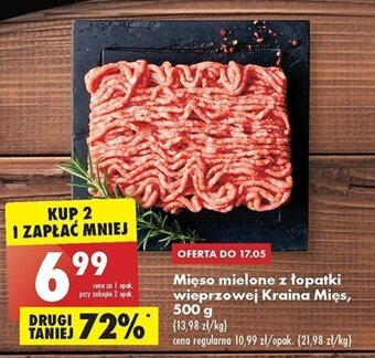 Biedronka Mięso mielone z łopatki wieprzowej Kraina Mięs, 500 g oferta