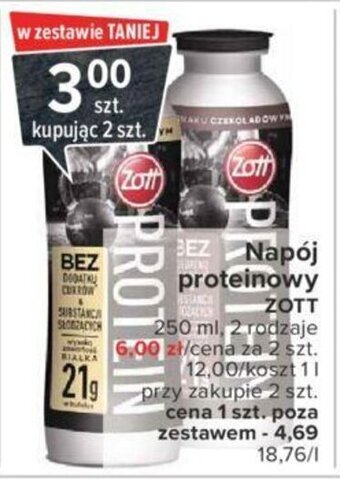 Carrefour Napój proteinowy Zott 250ml oferta