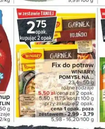 Carrefour Fix do potraw Winiary 23,4-50g oferta