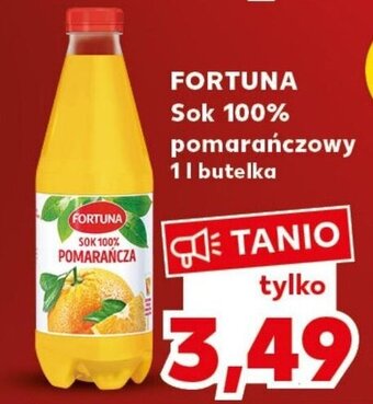 Kaufland FORTUNA Sok 100% pomarańczowy 1l oferta