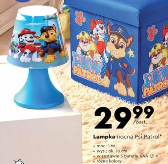 Biedronka Lampka nocna Psi Patrol oferta