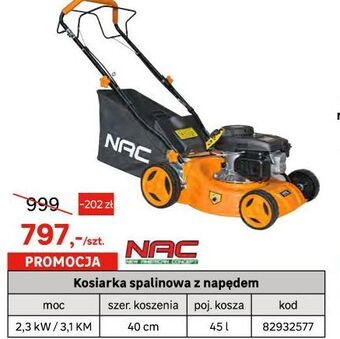 Leroy Merlin Kosiarka spalinowa z napędem oferta