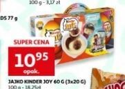Auchan Jajko z niespodzianką kinder joy oferta