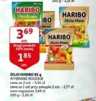 Auchan Żelki kwaśne haribo złote misie oferta