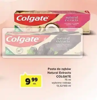 Carrefour Pasta do zębów coconut & ginger colgate natural extracts oferta