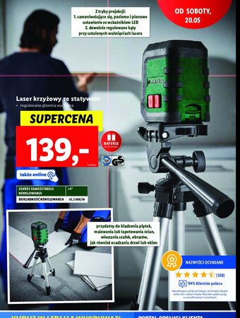 Lidl Laser krzyżowy oferta