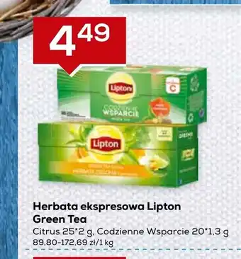 Lewiatan Herbata ekspresowa Lipton Green Tea różne rodzaje oferta