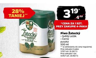 Netto Piwo zatecky svetly lezak oferta