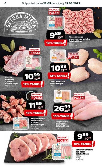 Netto Mięso na gulasz wieprzowy z szynki sztuka mięsa oferta