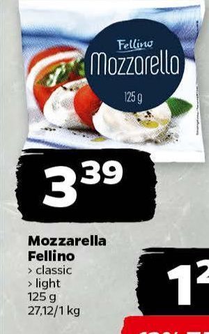 Netto Mozzarella light fellino oferta