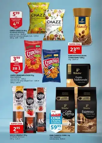 Auchan Chipsy warzywne śmietanowo-ziołowe chazz oferta