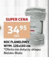 Auchan Koc flanelowy 125 x 150 cm oferta
