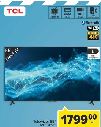 Carrefour Telewizor 55 led 55p635 tcl oferta