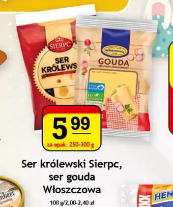 Gram Market Ser królewski Sierpc, ser gouda Włoszczowa 250-300g oferta