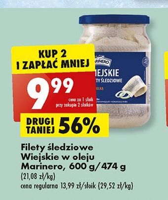 Biedronka Filety śledziowe wiejskie w oleju marinero oferta