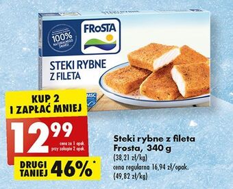 Biedronka Steki rybne z fileta frosta oferta