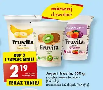 Biedronka Jogurt kiwi fruvita oferta