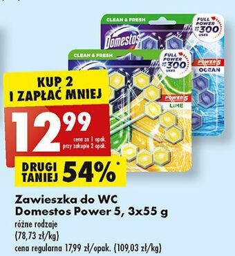 Biedronka Kostka do wc lime domestos power5 oferta